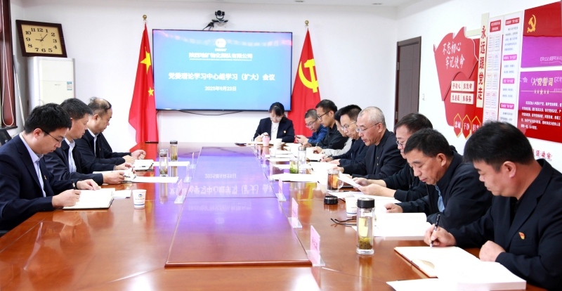荆平旁听指导陕西地矿物探队党委理论学习中心组学习会
